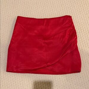 Zara Vibrant Red Mini Skirt